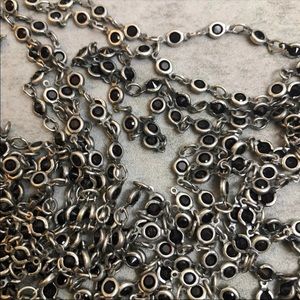 Swarovski black channel link chain